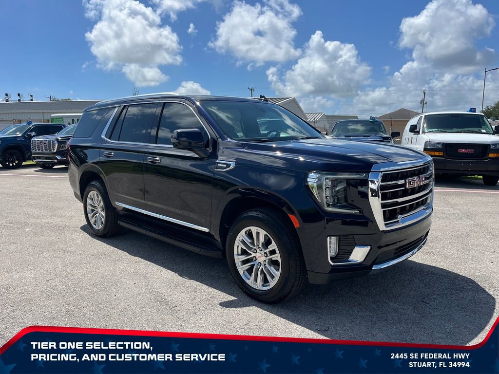 Used 2021 GMC Yukon SLT w/ SLT Luxury Plus Package RWD image 3