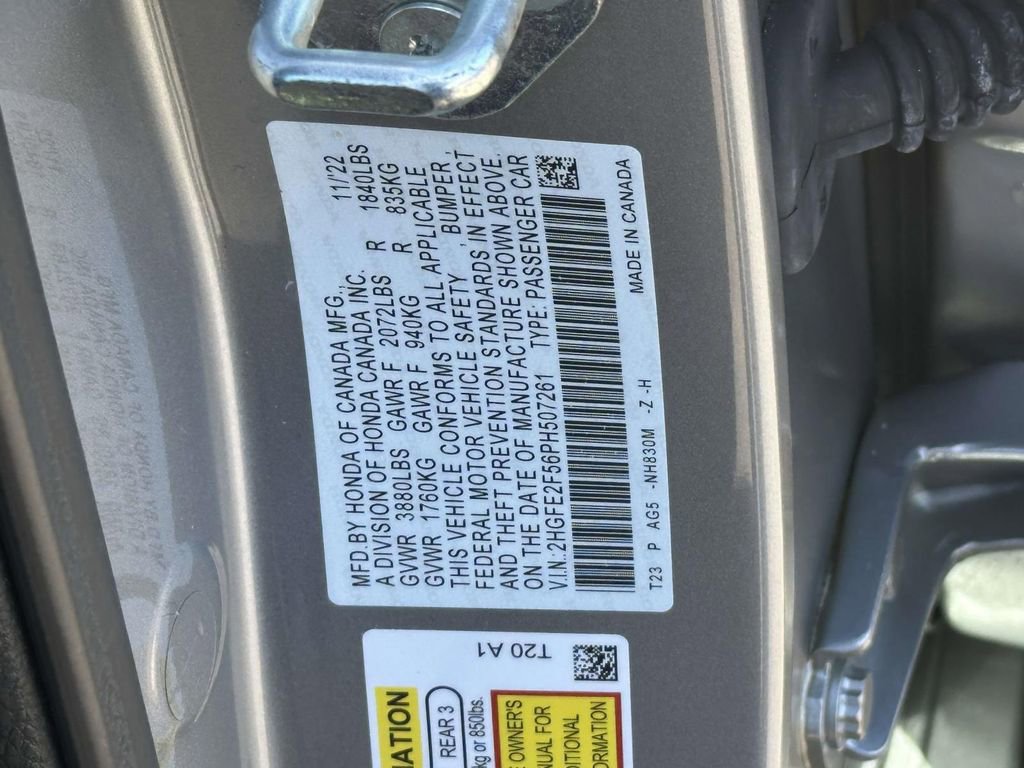 Certified 2023 Honda Civic Sport image 15