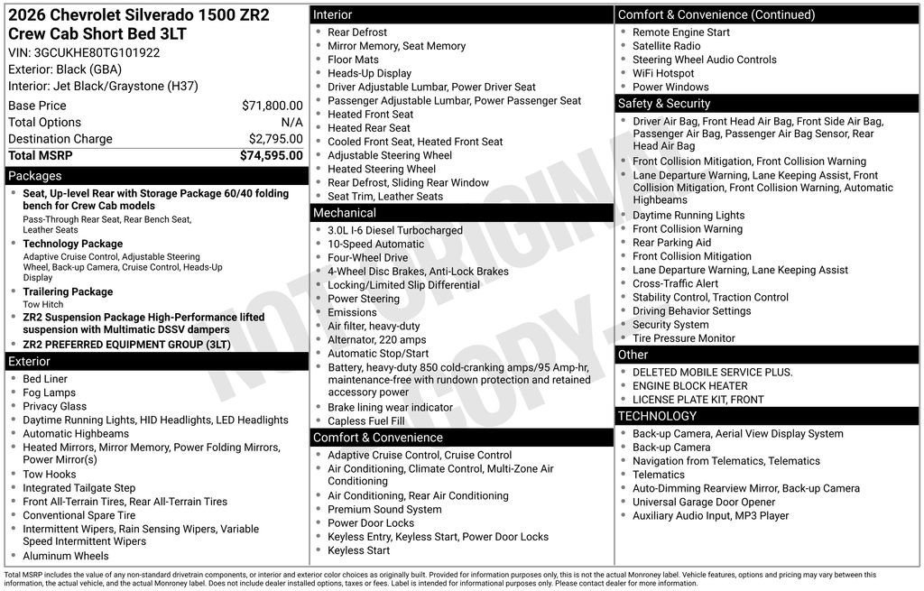 Used 2026 Chevrolet Silverado 1500 ZR2 image 35