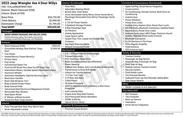 Used 2023 Jeep Wrangler Willys 4xe image 35