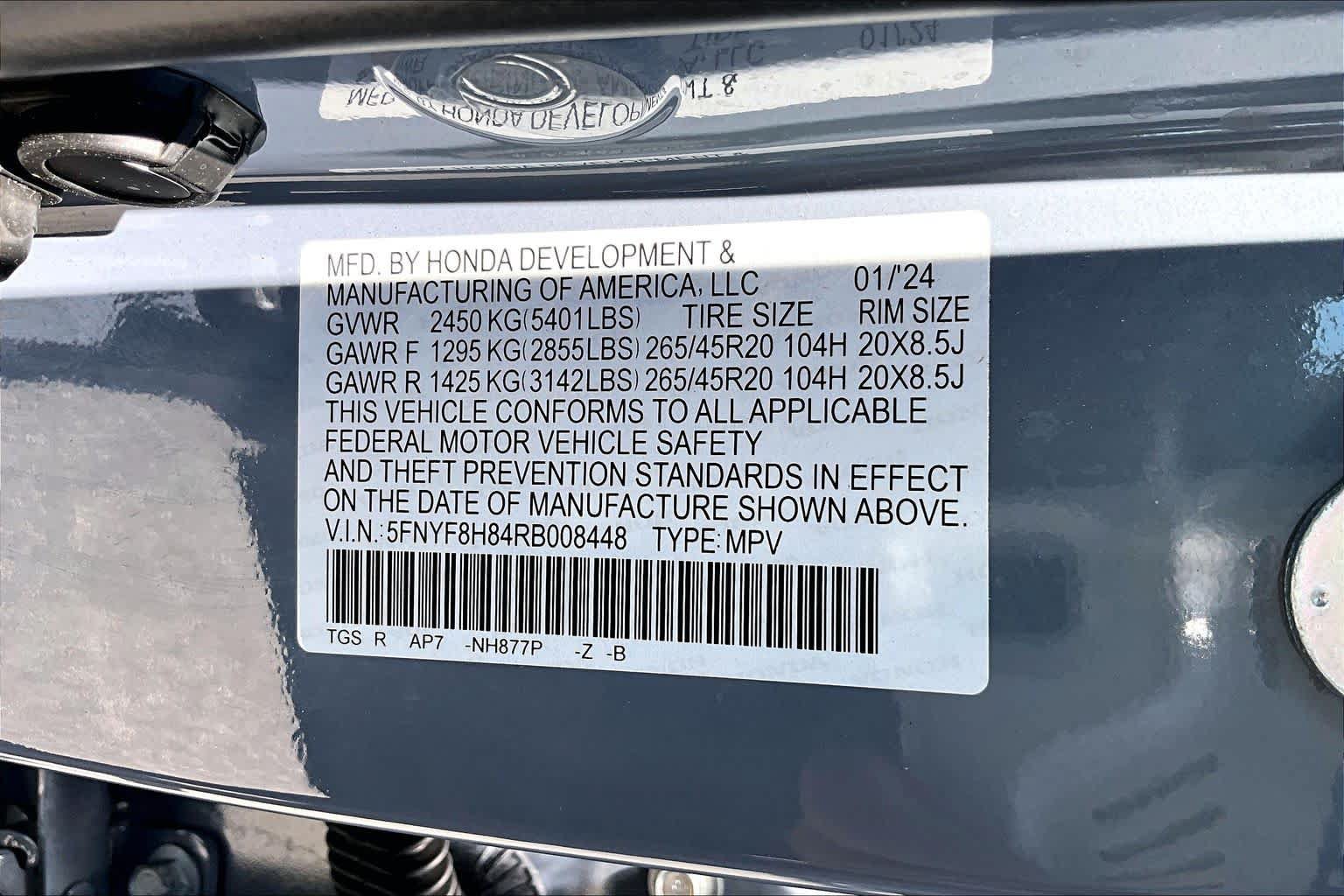 Certified 2024 Honda Passport Black Edition image 66