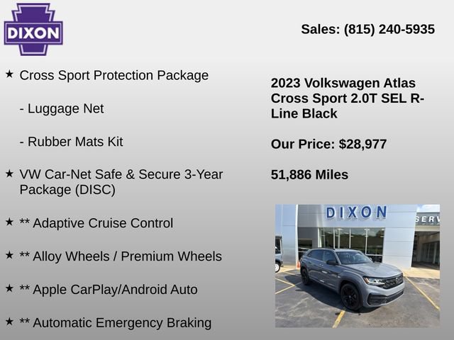 Used 2023 Volkswagen Atlas Cross Sport SEL R-Line AWD/4WD image 4
