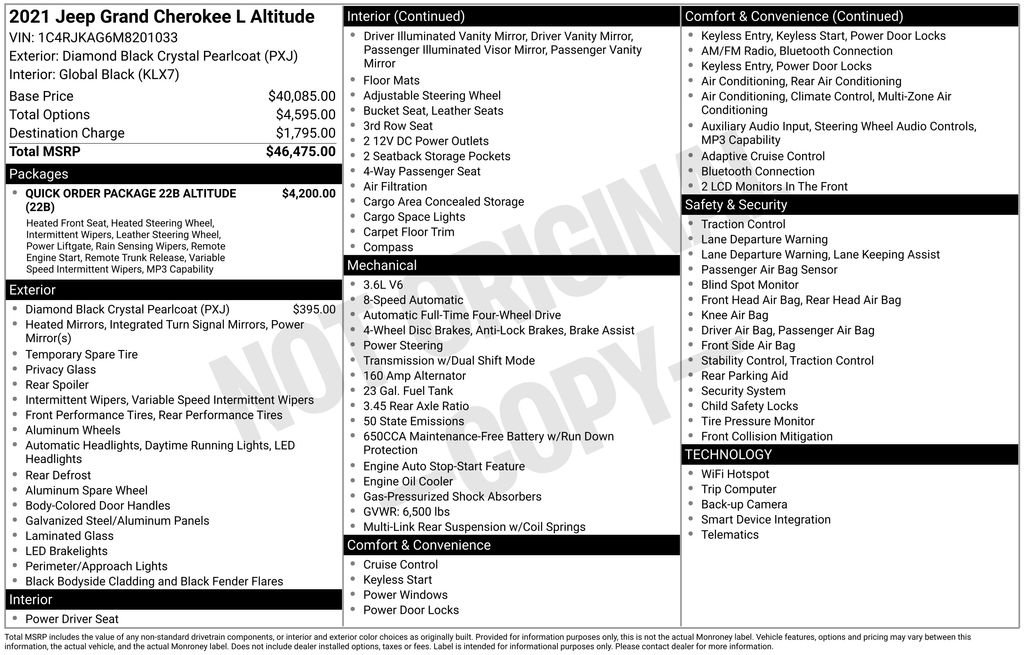 Used 2021 Jeep Grand Cherokee L Laredo image 39