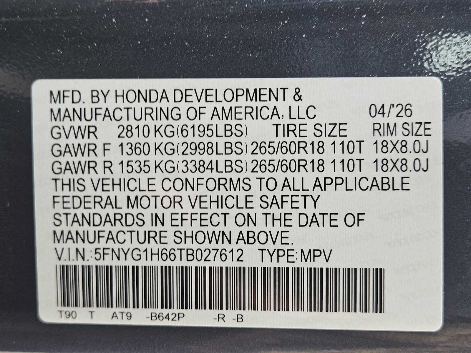 Certified 2026 Honda Pilot TrailSport image 35