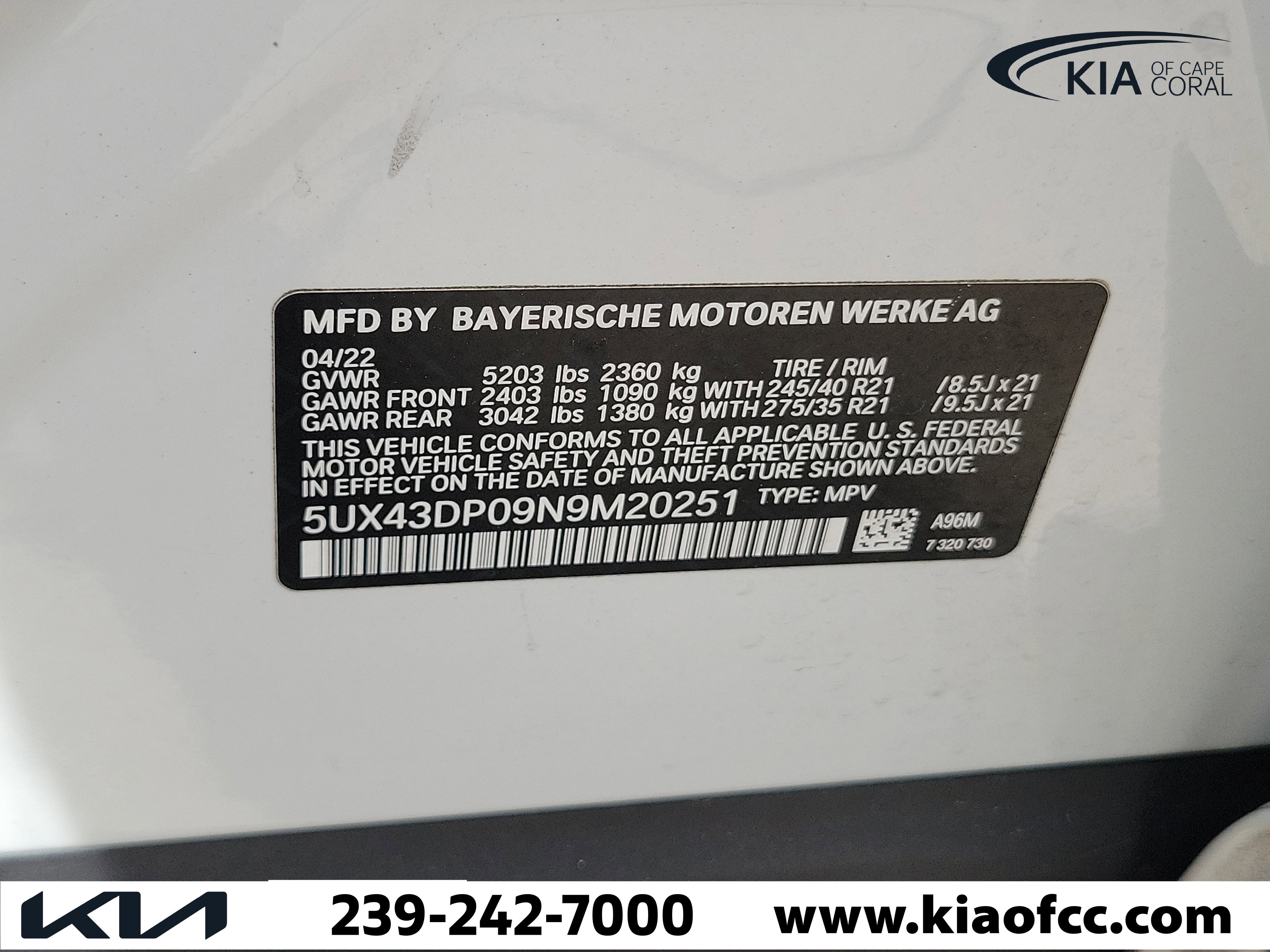 Used 2022 BMW X3 sDrive30i w/ Convenience Package RWD image 31