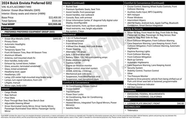 Used 2024 Buick Envista Preferred image 27