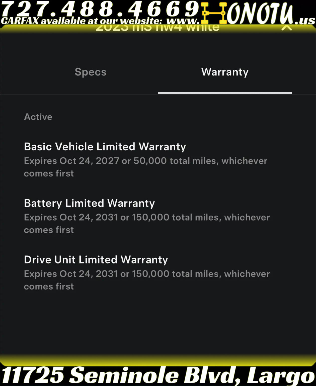 Used 2023 Tesla Model S Standard Range image 3
