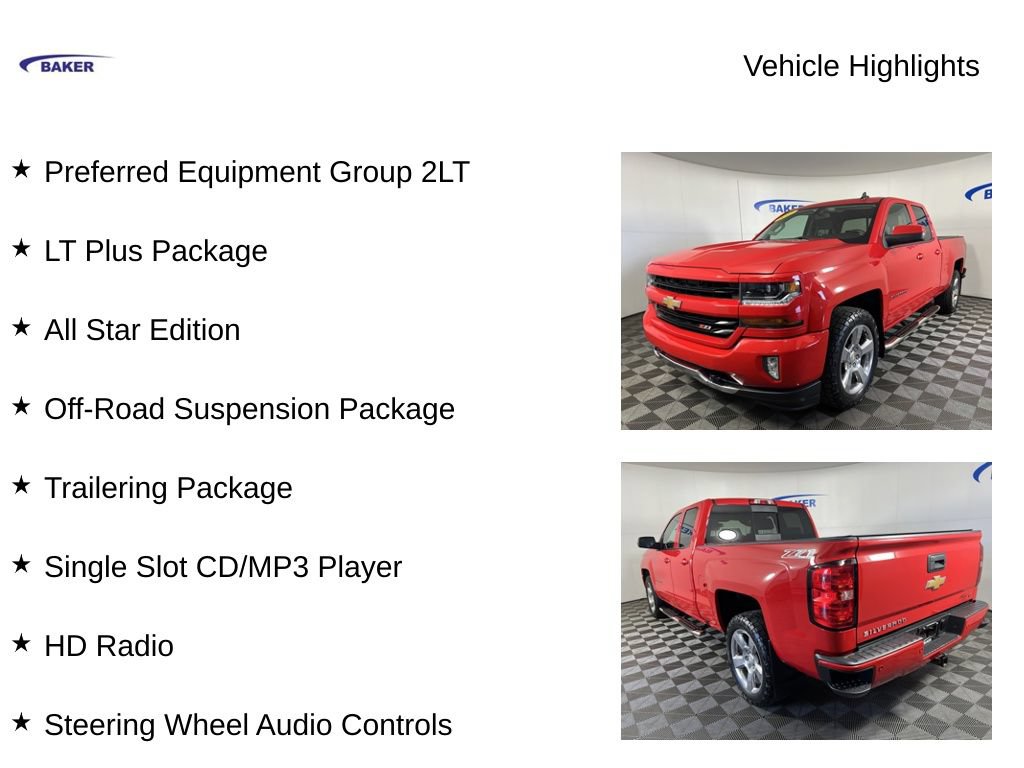 Used 2017 Chevrolet Silverado 1500 LT w/ All Star Edition AWD/4WD image 4
