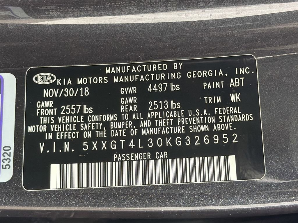 Used 2019 Kia Optima S w/ S Panoramic Sunroof Package FWD image 34