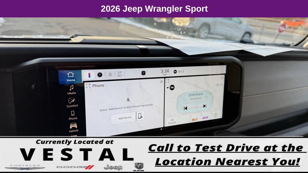 New 2026 Jeep Wrangler Unlimited Sport AWD/4WD image 24