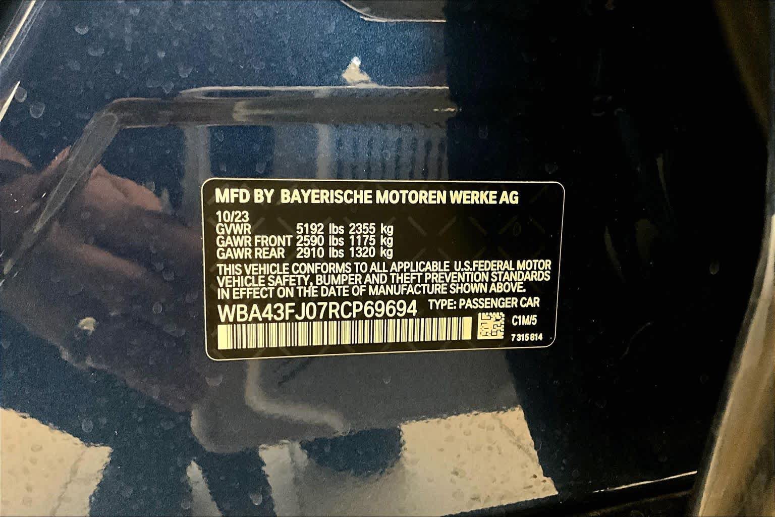 Used 2024 BMW 530i w/ M Sport Package RWD image 30