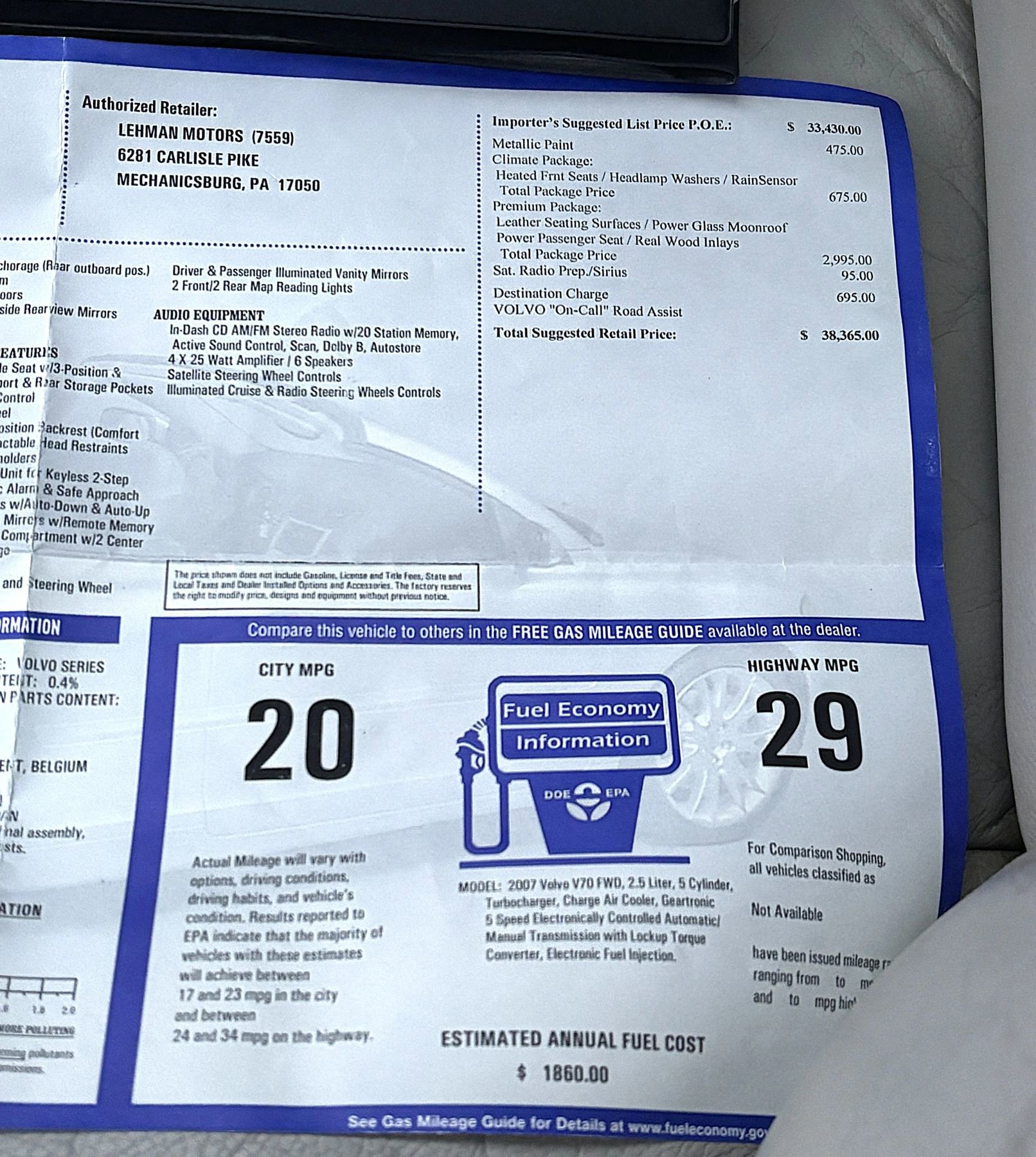 Used 2007 Volvo V70 2.5T image 24