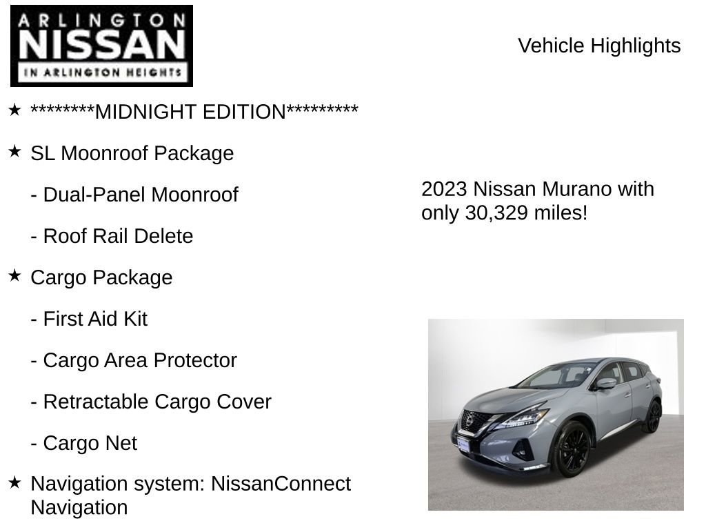 Certified 2023 Nissan Murano SL w/ SL Moonroof Package image 8