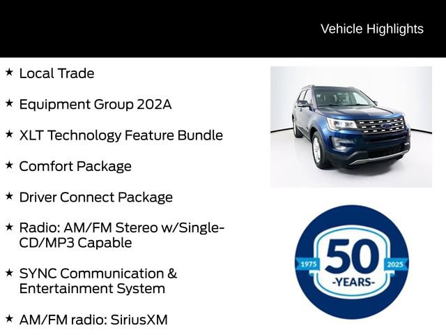 Used 2017 Ford Explorer XLT w/ Equipment Group 202A AWD/4WD image 6