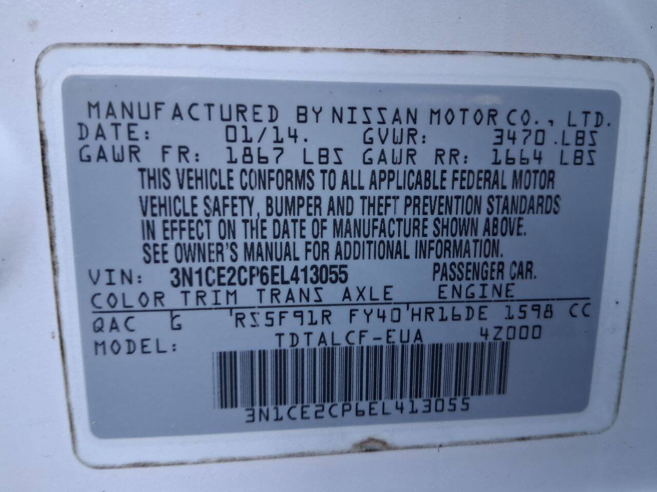 Used 2014 Nissan Versa Note S FWD image 18