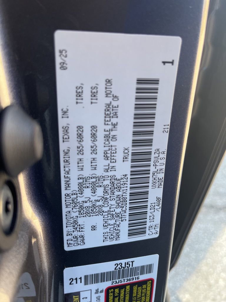 New 2026 Toyota Tundra Limited image 89
