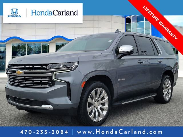 Used 2021 Chevrolet Tahoe Premier w/ Premium Package RWD image 1