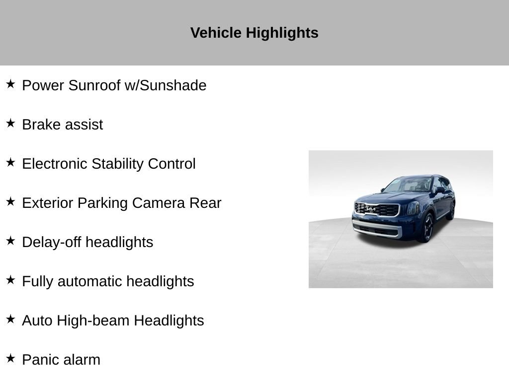 Certified 2024 Kia Telluride S w/ S Sunroof Package AWD/4WD image 46