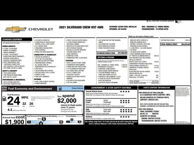 Used 2021 Chevrolet Silverado 1500 RST w/ Convenience Package II image 3