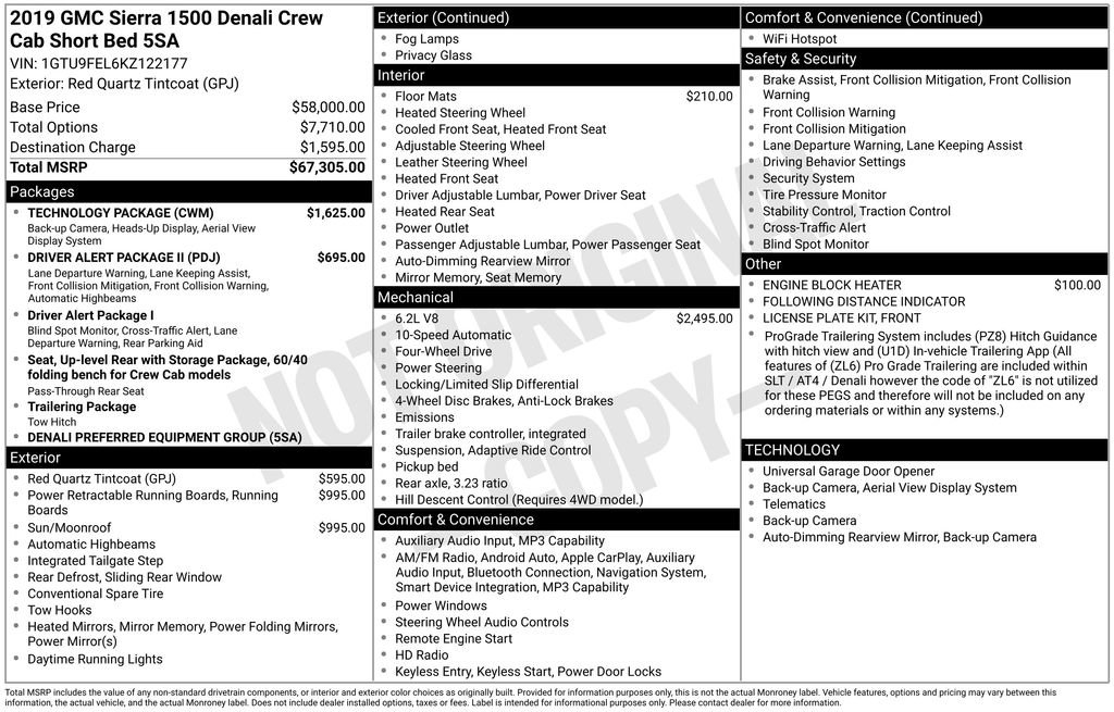 Used 2019 GMC Sierra 1500 Denali w/ Technology Package image 35