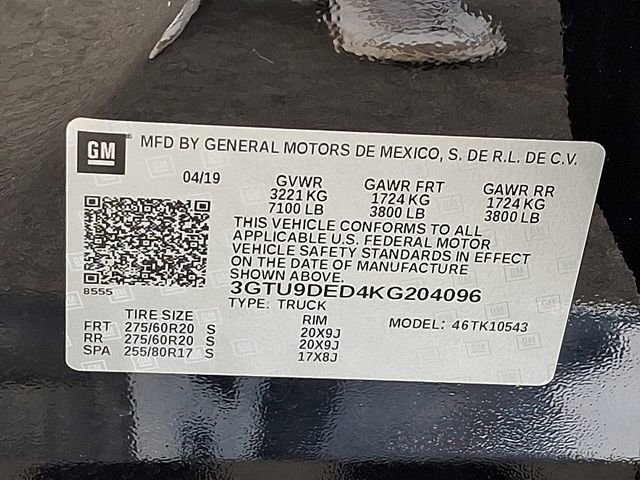 Used 2019 GMC Sierra 1500 SLT w/ SLT Premium Package image 24