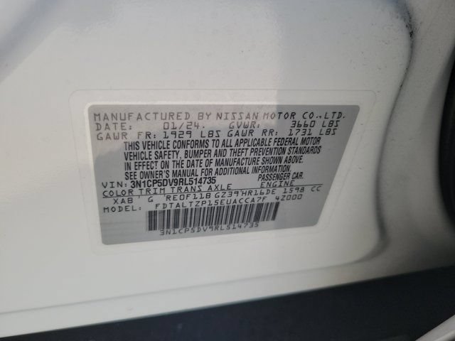 Certified 2024 Nissan Kicks SR w/ SR Premium Package FWD image 32
