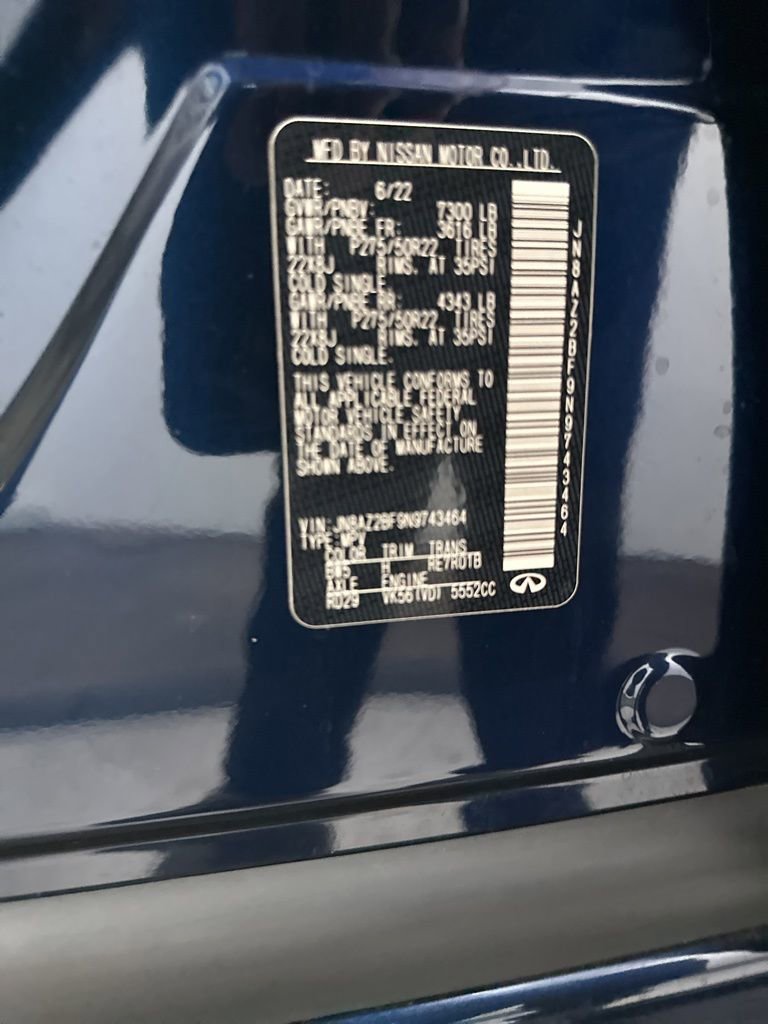 Used 2022 INFINITI QX80 Sensory w/ Cargo Package RWD image 31