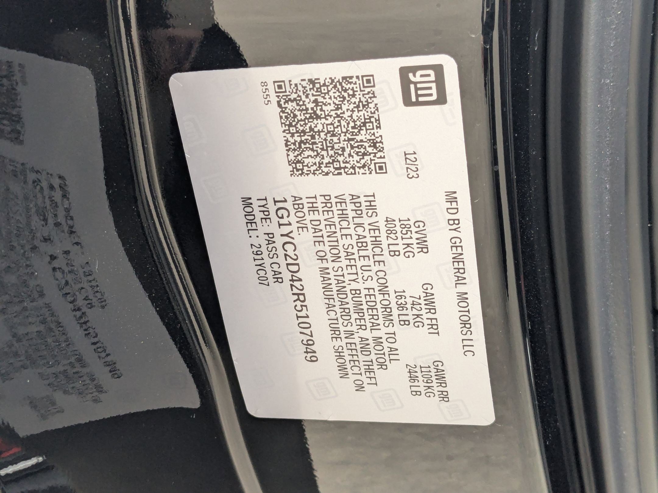 Certified 2024 Chevrolet Corvette Stingray Premium Cpe w/ Z51 Performance Package image 25