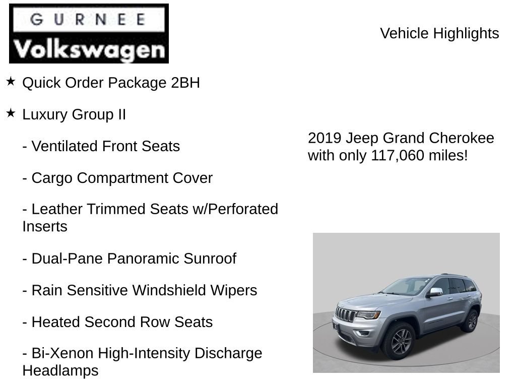 Used 2019 Jeep Grand Cherokee Limited w/ Luxury Group II AWD/4WD image 7