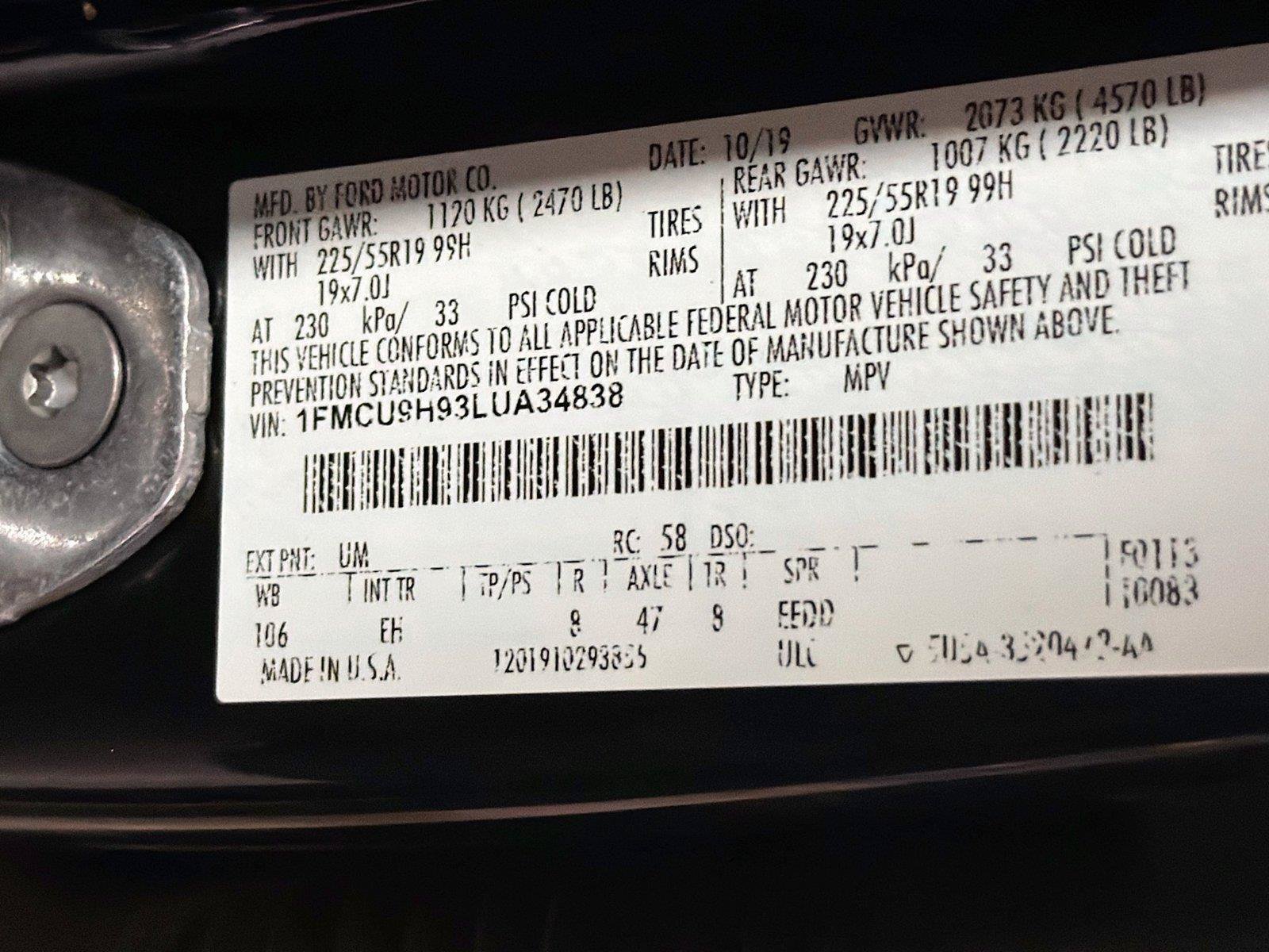 Used 2020 Ford Escape SEL AWD/4WD image 21