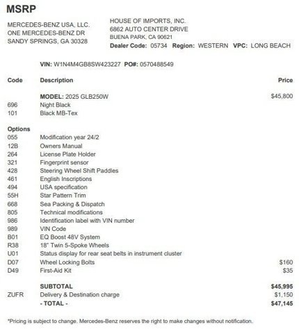 Certified 2025 Mercedes-Benz GLB 250 image 4