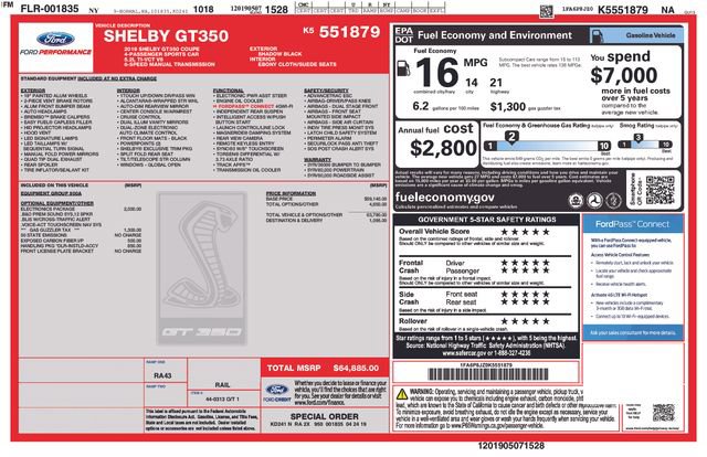 Used 2019 Ford Mustang Shelby GT350 w/ Technology Package image 30