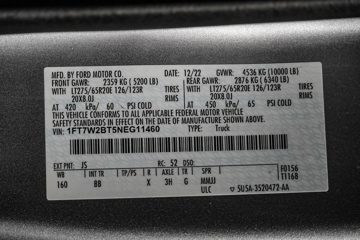 Used 2022 Ford F250 Platinum w/ FX4 Off-Road Package AWD/4WD image 61