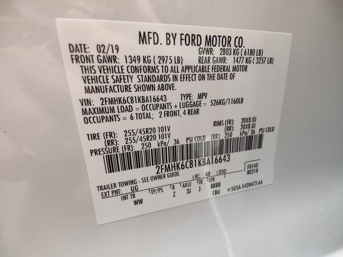 Used 2019 Ford Flex SEL w/ Equipment Group 202A AWD/4WD image 30
