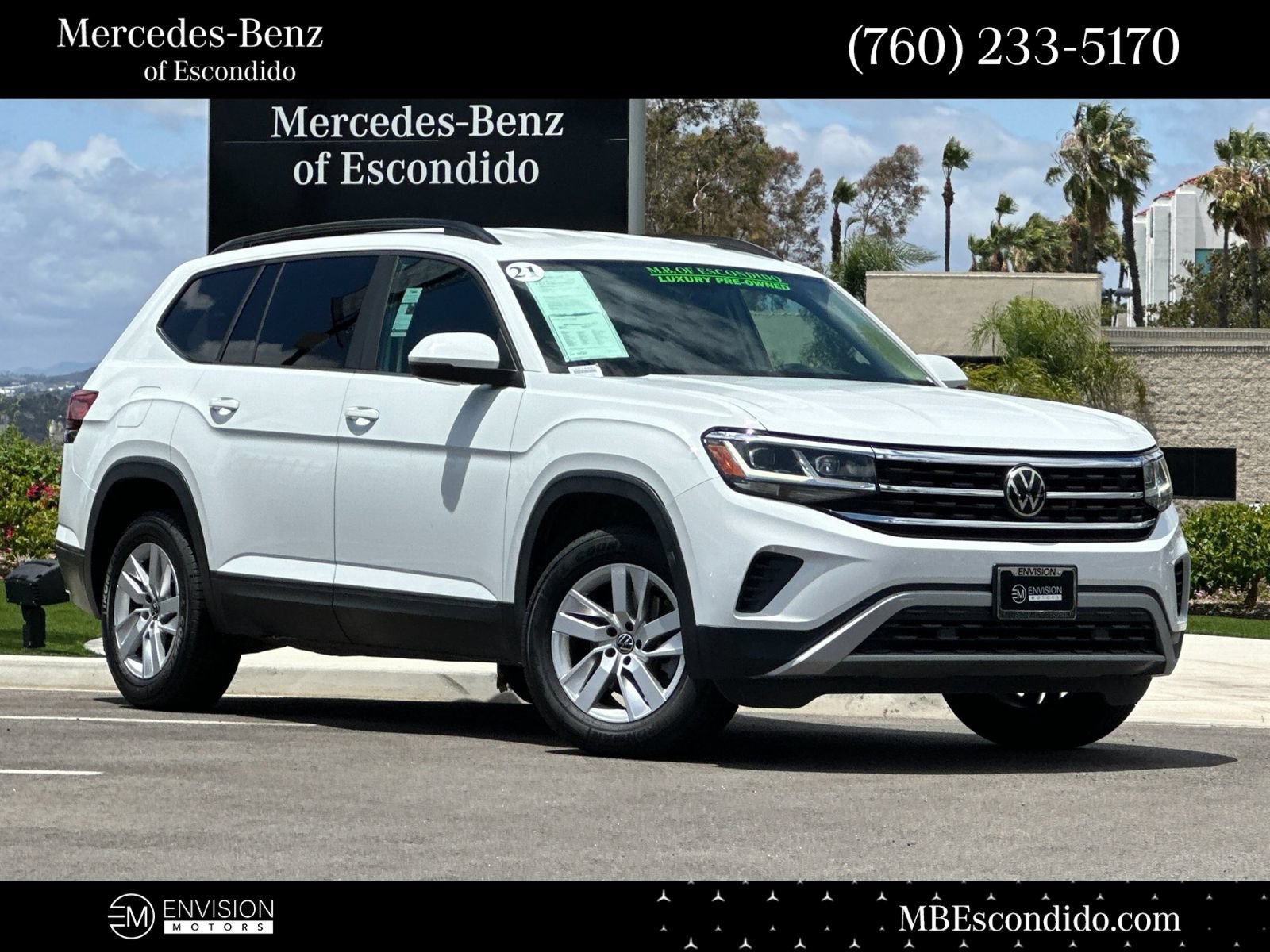 Used 2021 Volkswagen Atlas S FWD image 1