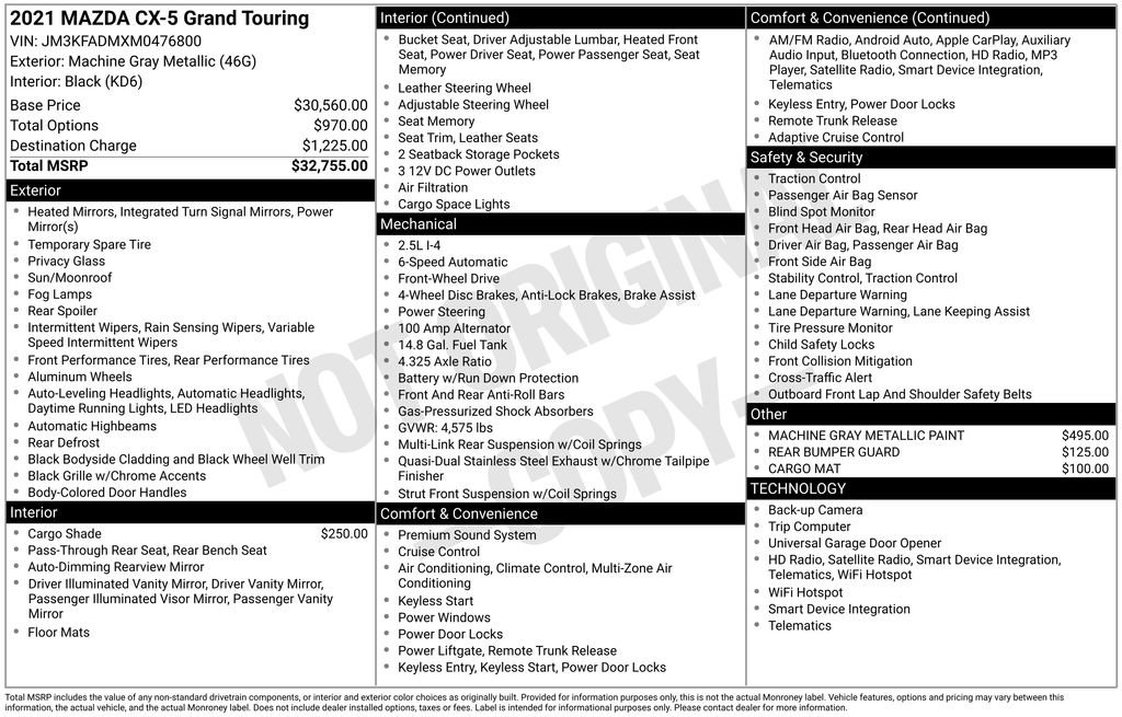 Used 2021 MAZDA CX-5 Grand Touring image 26