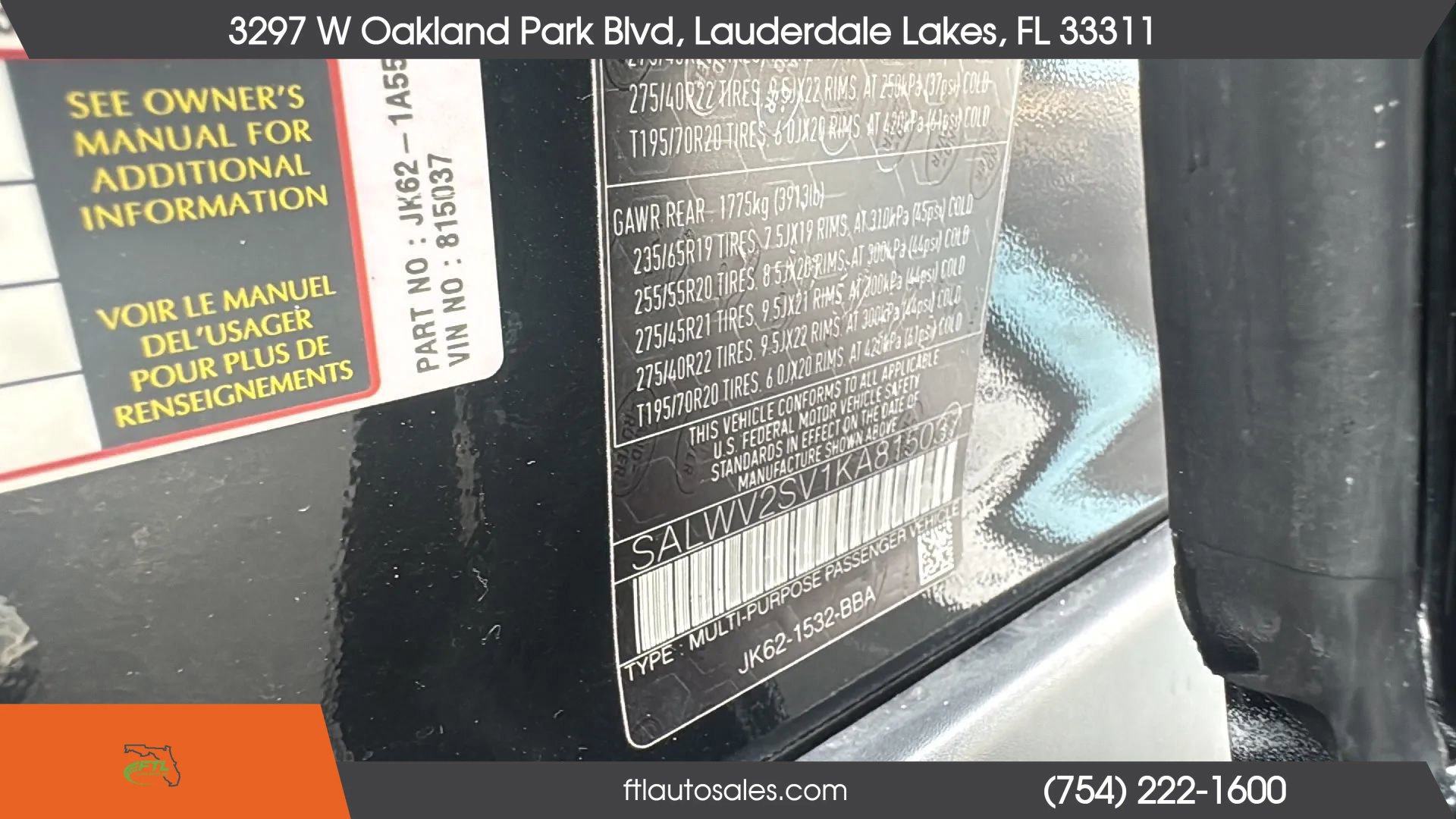 Used 2019 Land Rover Range Rover Sport HSE Dynamic image 68