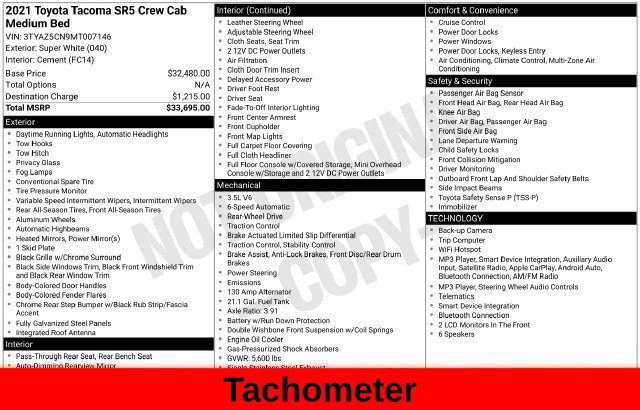 Used 2021 Toyota Tacoma SR5 RWD image 51