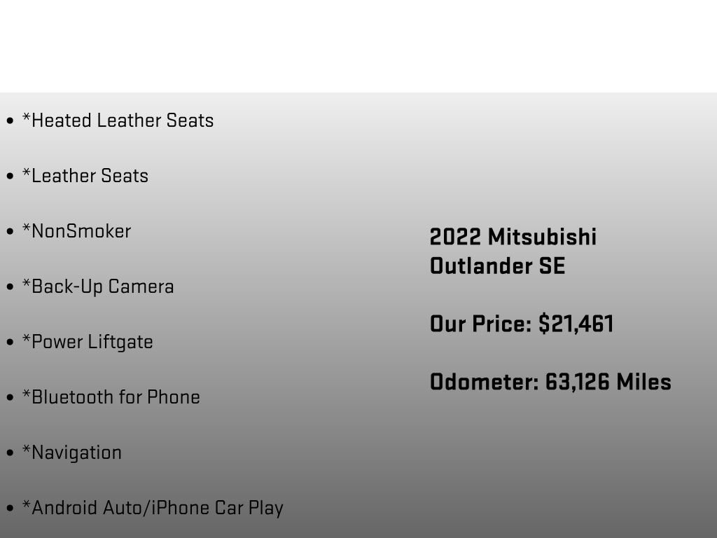 Used 2022 Mitsubishi Outlander SE image 12
