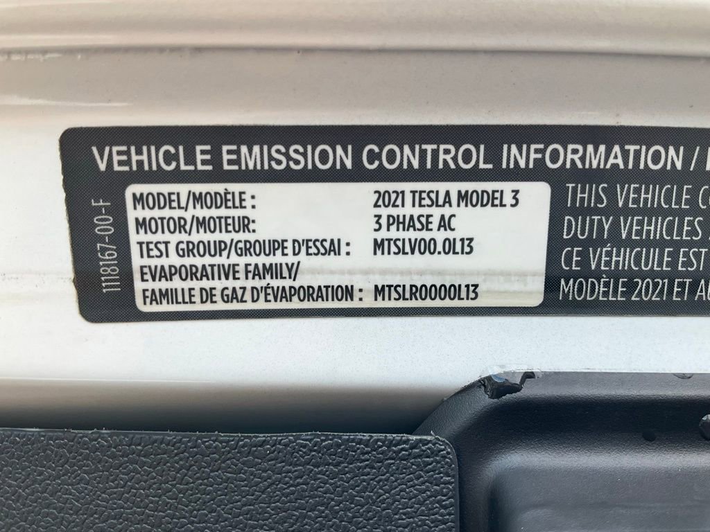 Used 2021 Tesla Model 3 Standard Range Plus RWD image 11