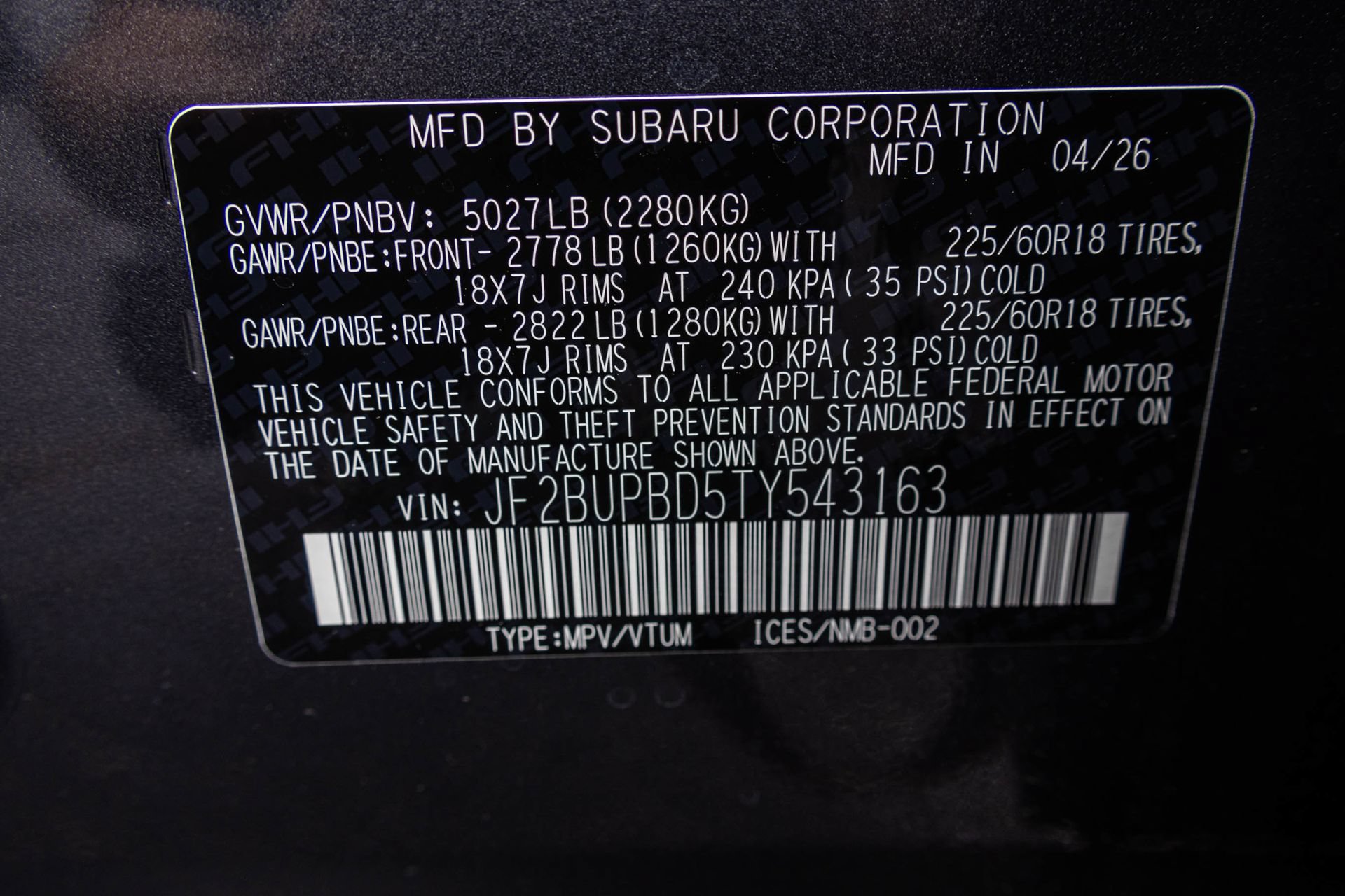 New 2026 Subaru Outback Premium AWD/4WD image 47