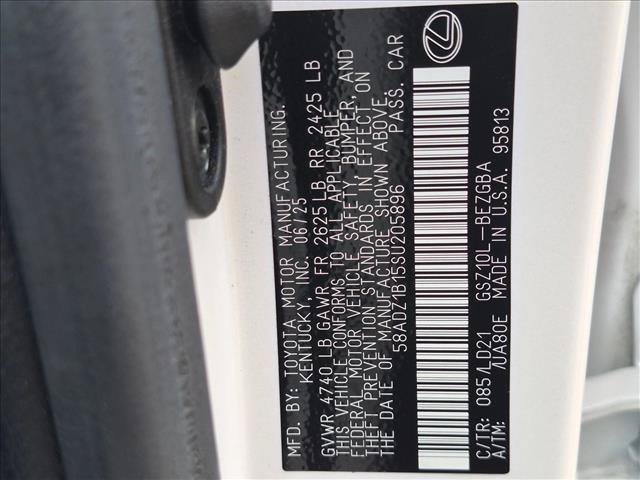 Certified 2025 Lexus ES 350 w/ Premium Package FWD image 24