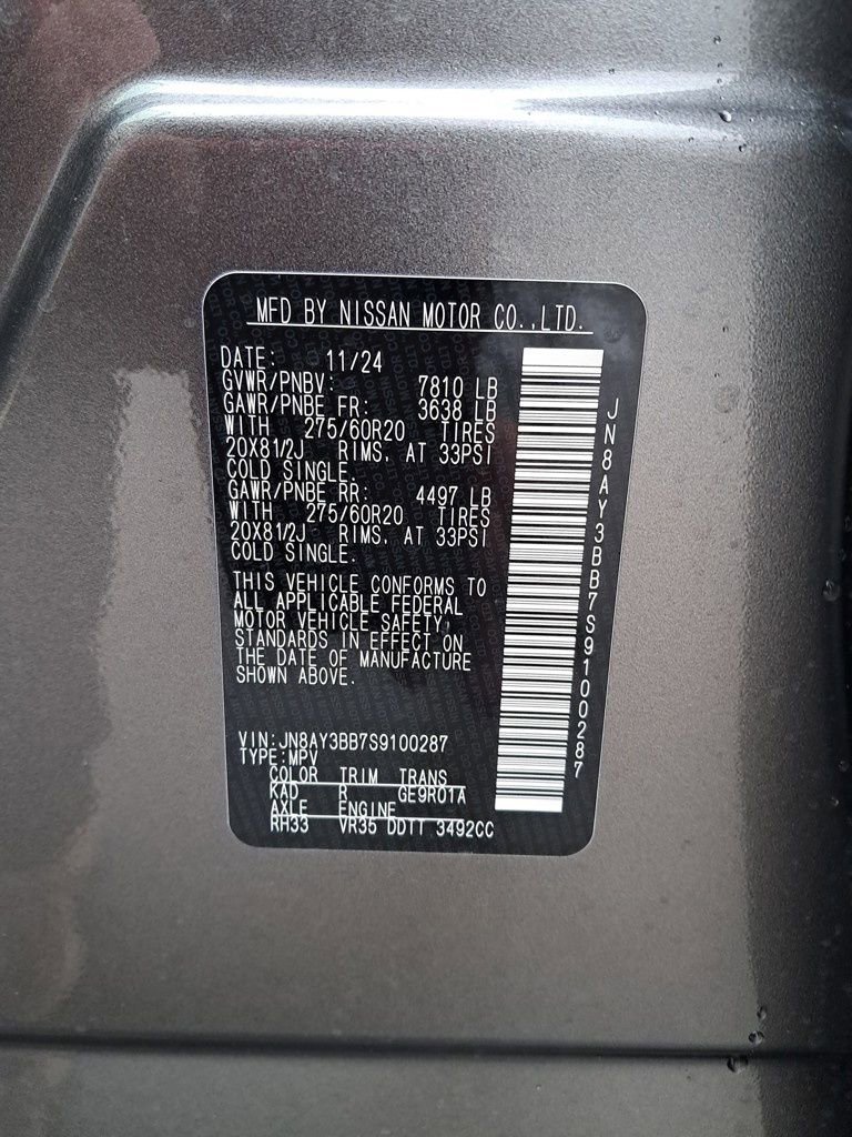 New 2025 Nissan Armada SL w/ Captain's Chari Seat Package image 31