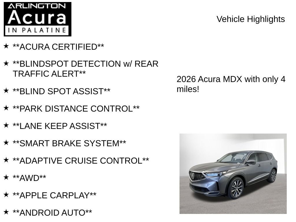 Used 2026 Acura MDX SH-AWD w/ Technology Package image 7