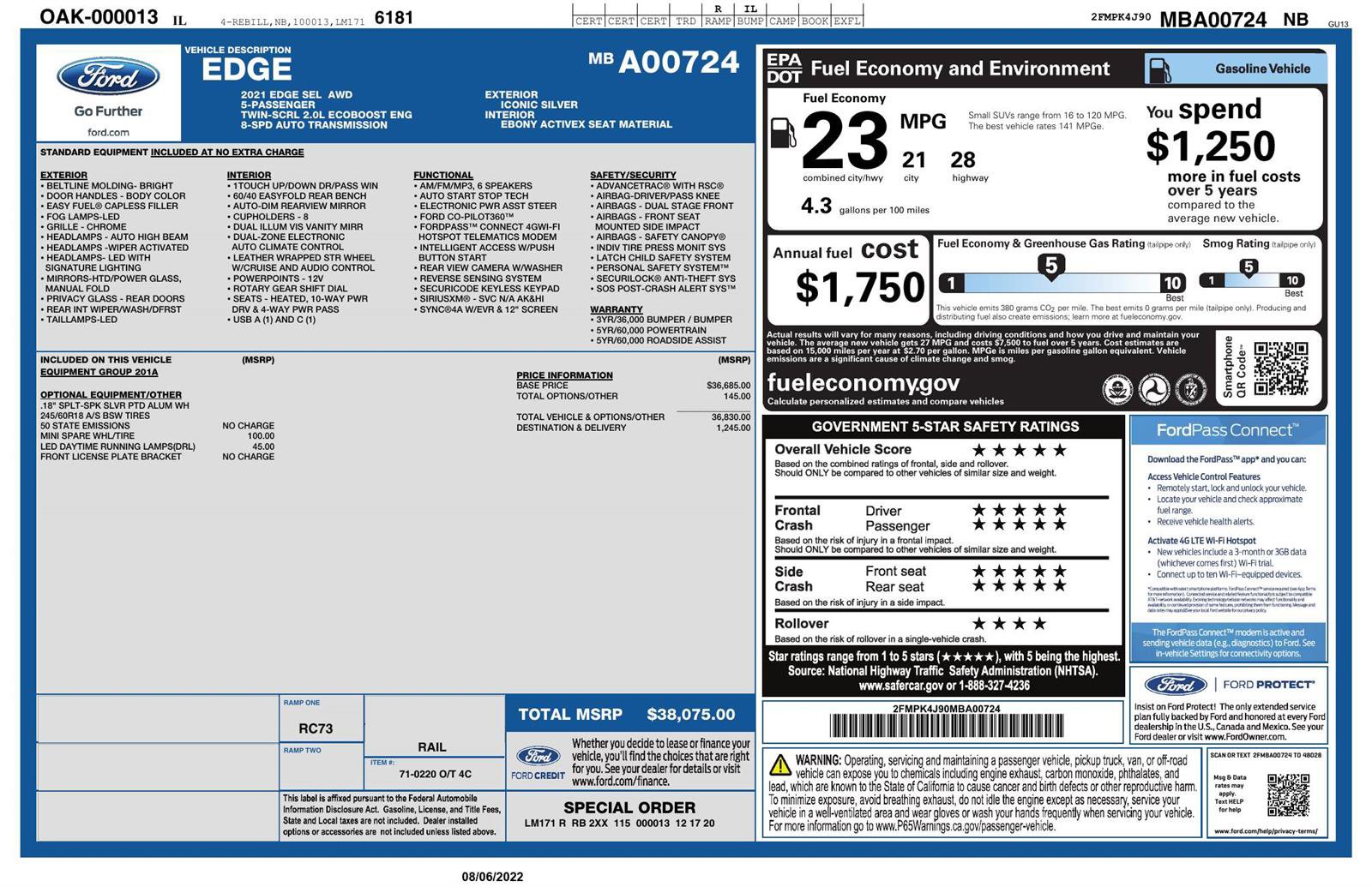 Used 2021 Ford Edge SEL image 4