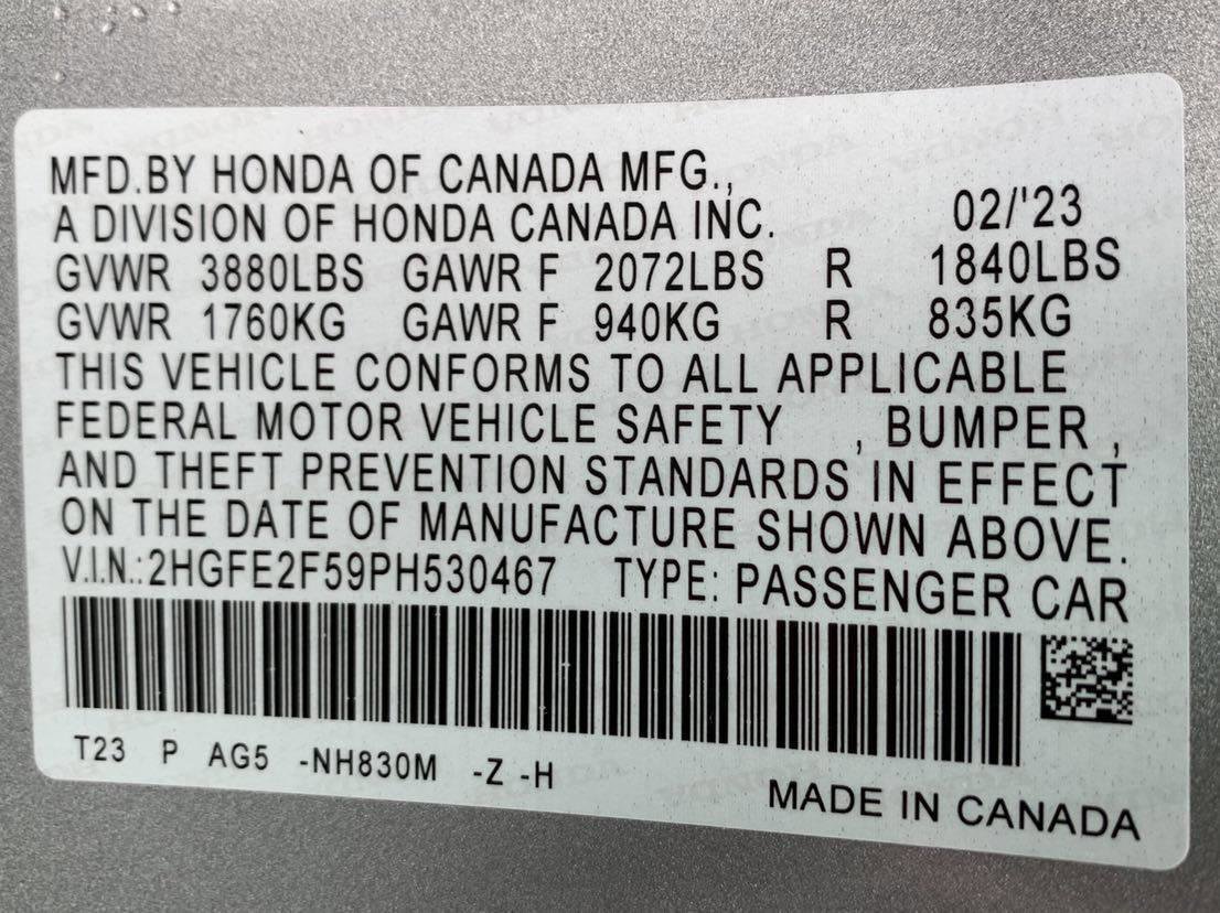 Used 2023 Honda Civic Sport image 44