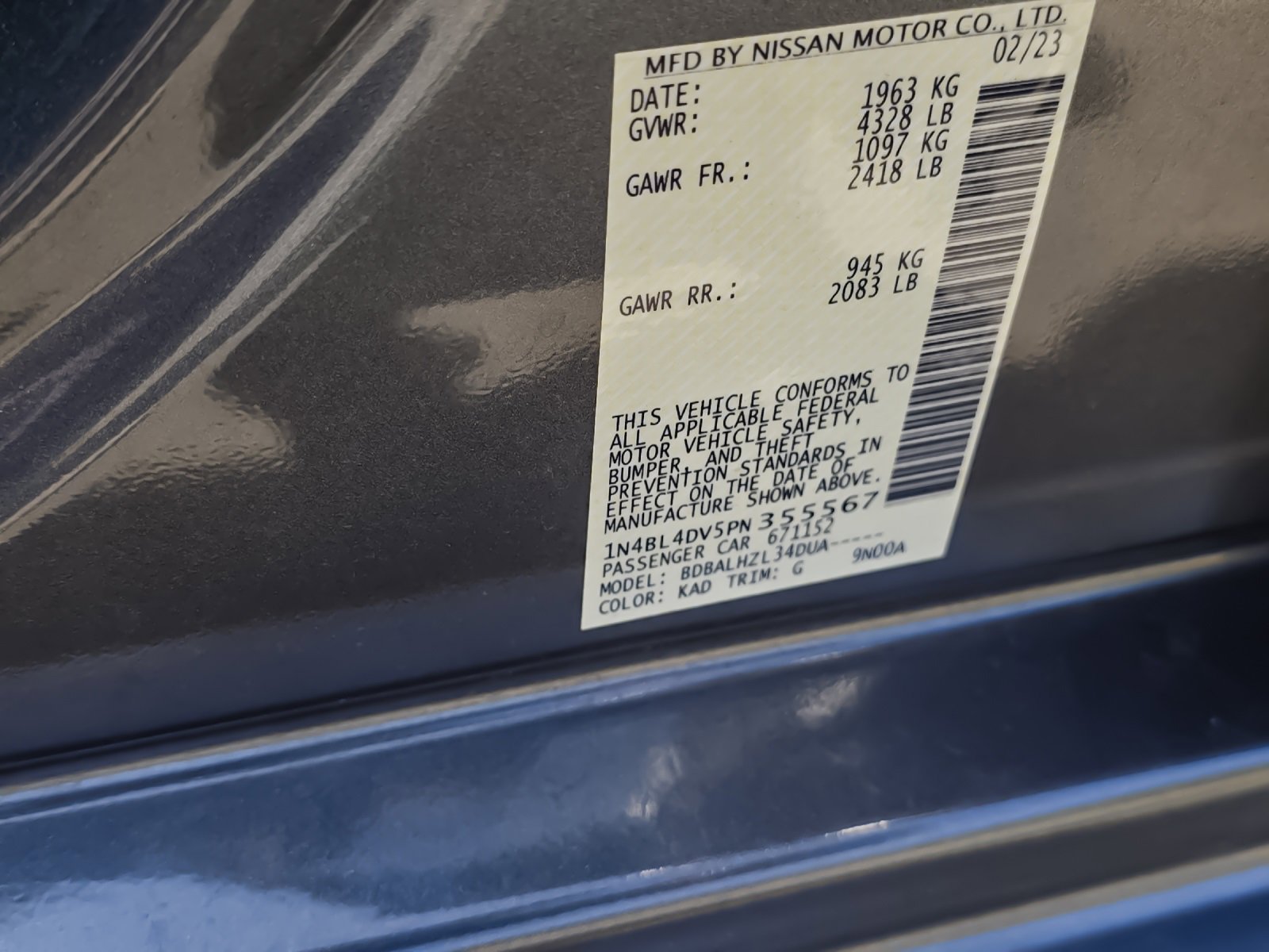 Used 2023 Nissan Altima 2.5 SV image 28