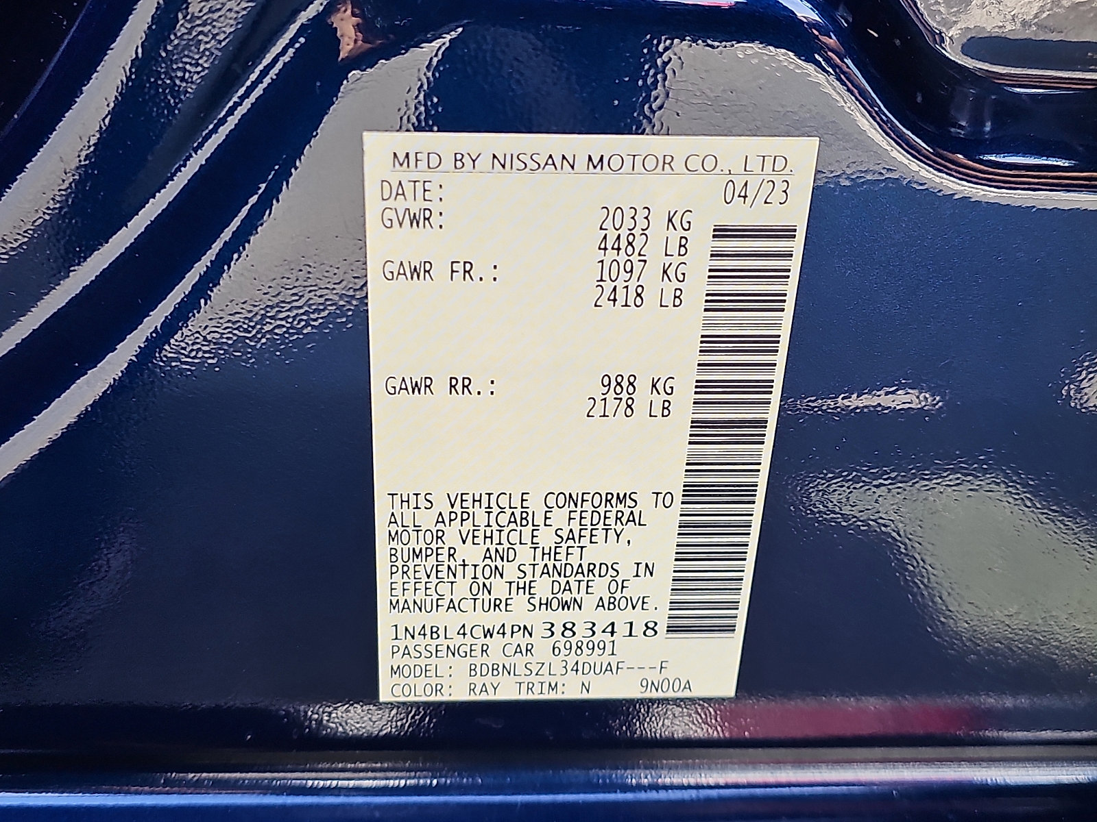 Certified 2023 Nissan Altima 2.5 SR w/ SR Premium Package image 28