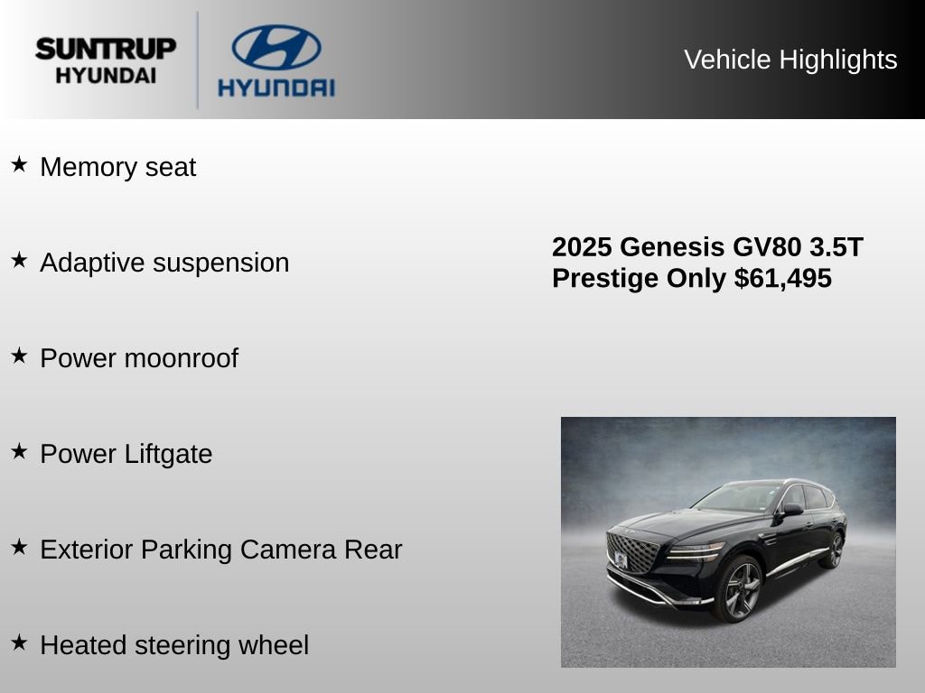 Used 2025 Genesis GV80 3.5T Prestige image 16