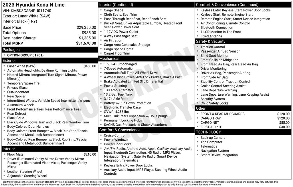 Used 2023 Hyundai Kona N Line image 41